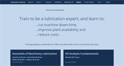 Desktop Screenshot of lubrication-institute.com