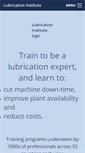 Mobile Screenshot of lubrication-institute.com