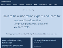 Tablet Screenshot of lubrication-institute.com